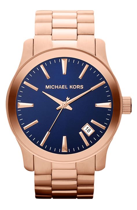 michael kors blue watches